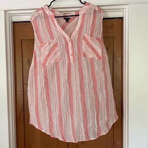 Size 4 torrid pink striped tank top